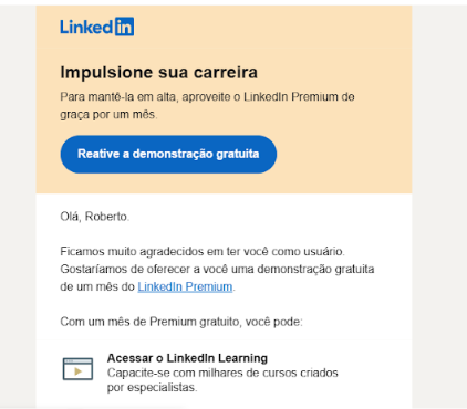 exemplo e-mail de conversão