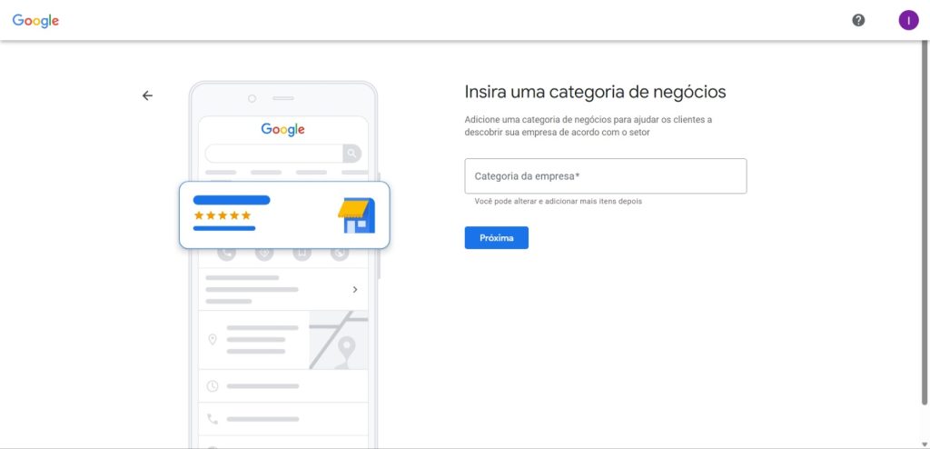 Passo a passo para criar sua conta no Google Meu Negócio - passo 3