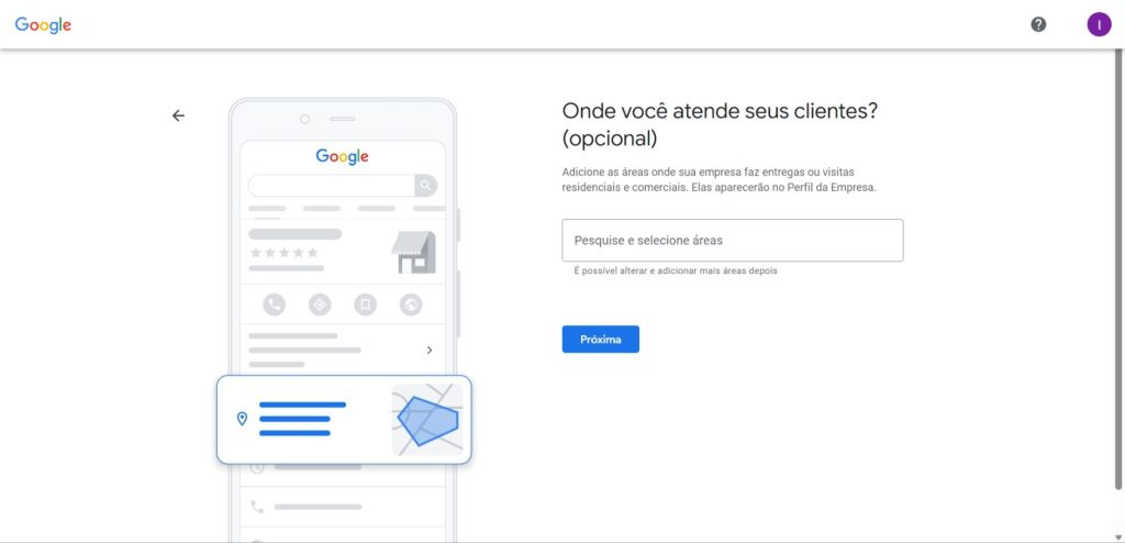 Passo a passo para criar sua conta no Google Meu Negócio - passo 4