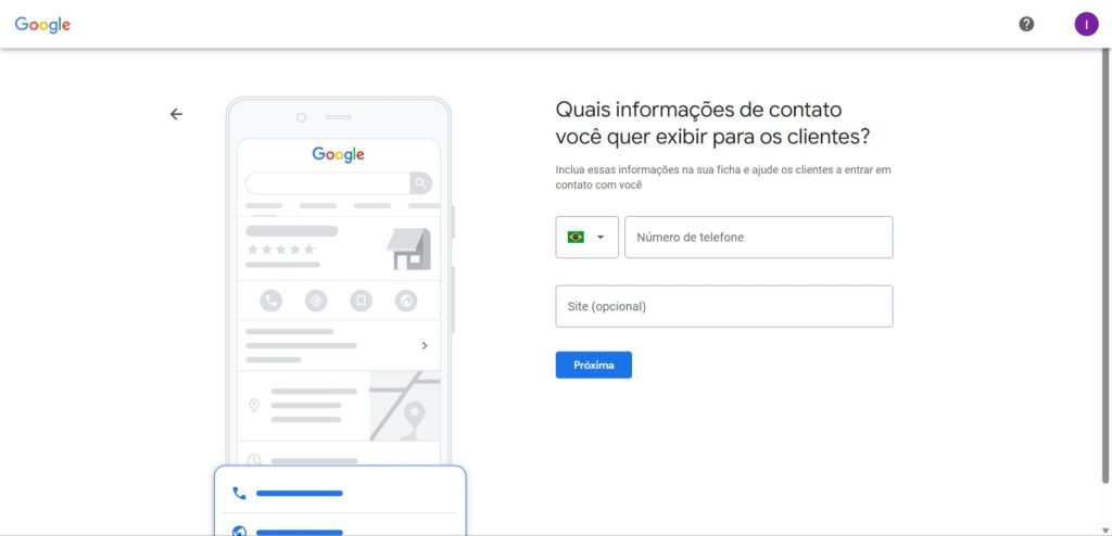 Passo a passo para criar sua conta no Google Meu Negócio - passo 6