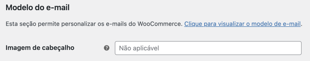 print modelo do e-mail automático