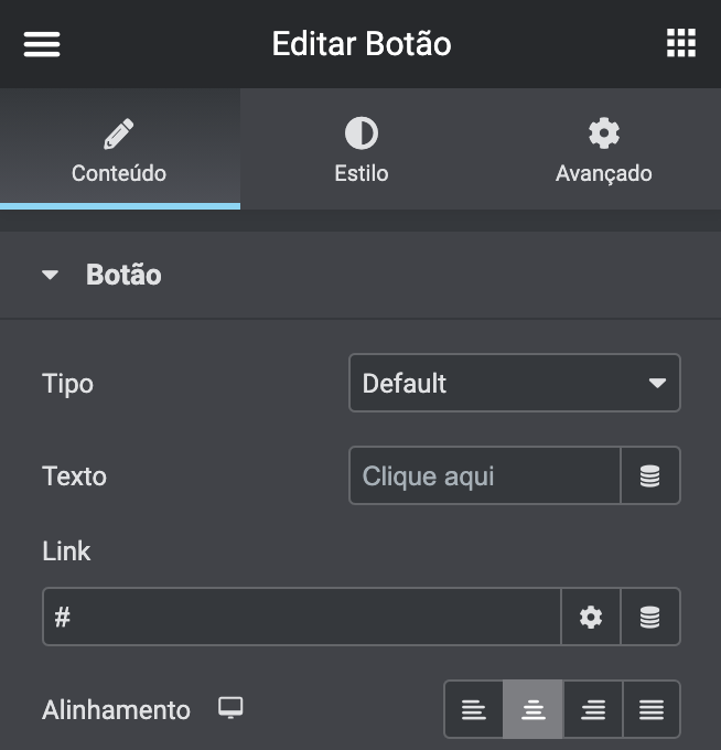 editar link do botão de voltar ao topo para #