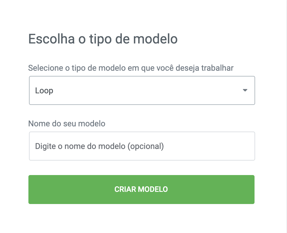 escolhendo o modelo