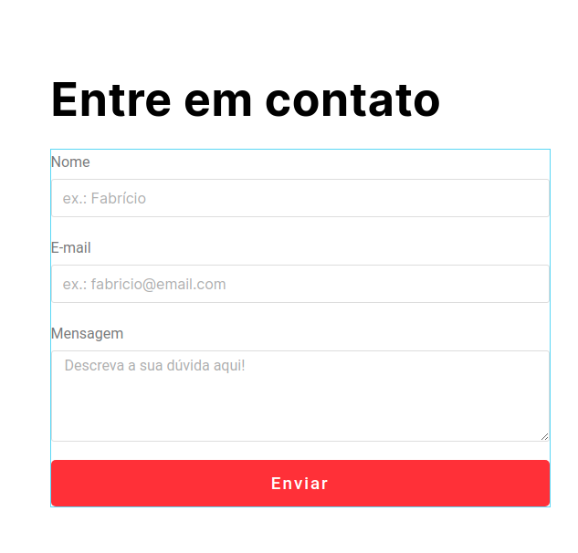 formulário de contato