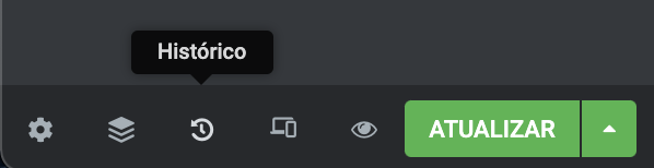 histórico do elementor ícone