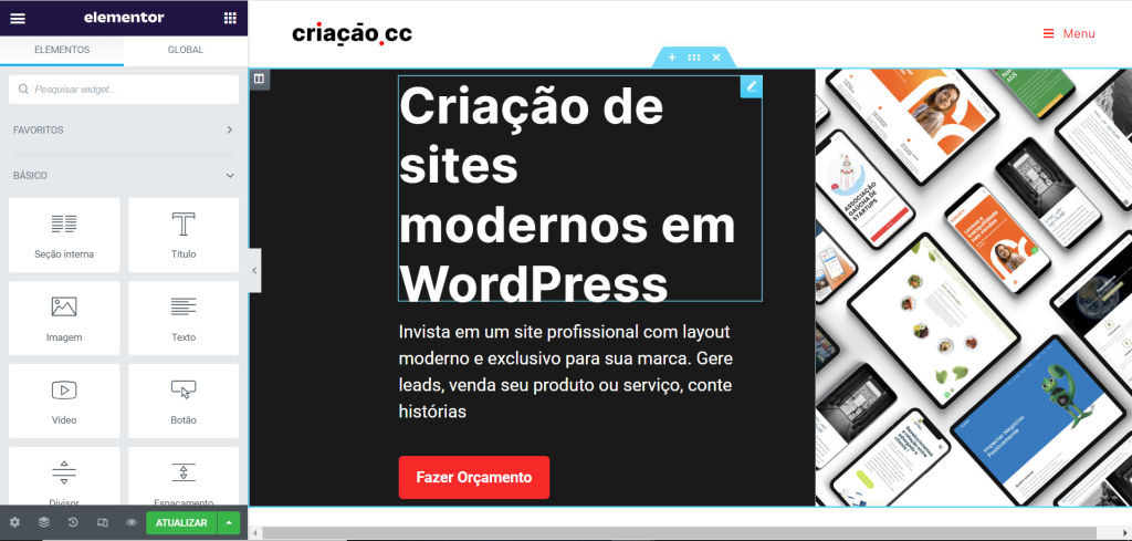 WordPress e Elementor