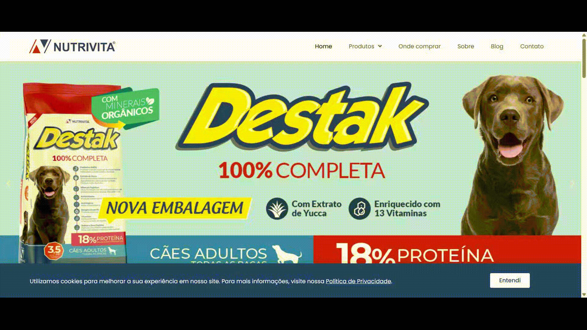 vídeo sobre o site Nutrivita