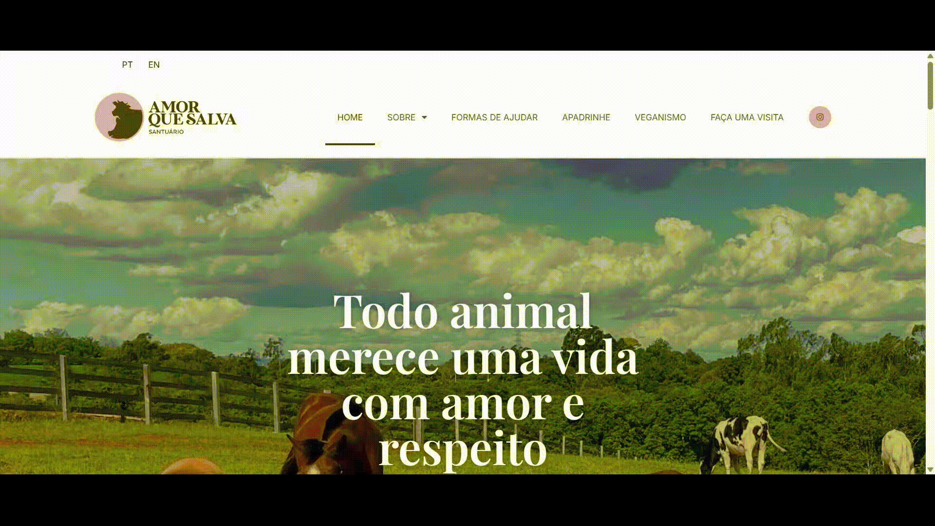 vídeo sobre o site santuário amor que sala